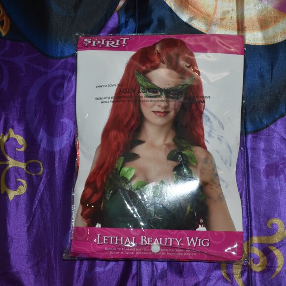 Sexy Hot Lethal Beauty Red Hair Poison Ivy Batman Adult Women Costume Wig - Picture 1 of 3